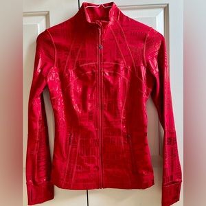 ❤️LULULEMON DEFINE Jacket sz 6 RED *SPARK FOIL 20YR MANIFESTO ~ *LUXTREME!
